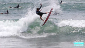 blayr barton surfing great waves at lowers trestles