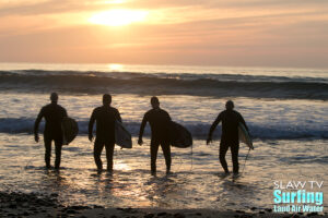 longboarding surfing session at grandview beach in leucadia san diego